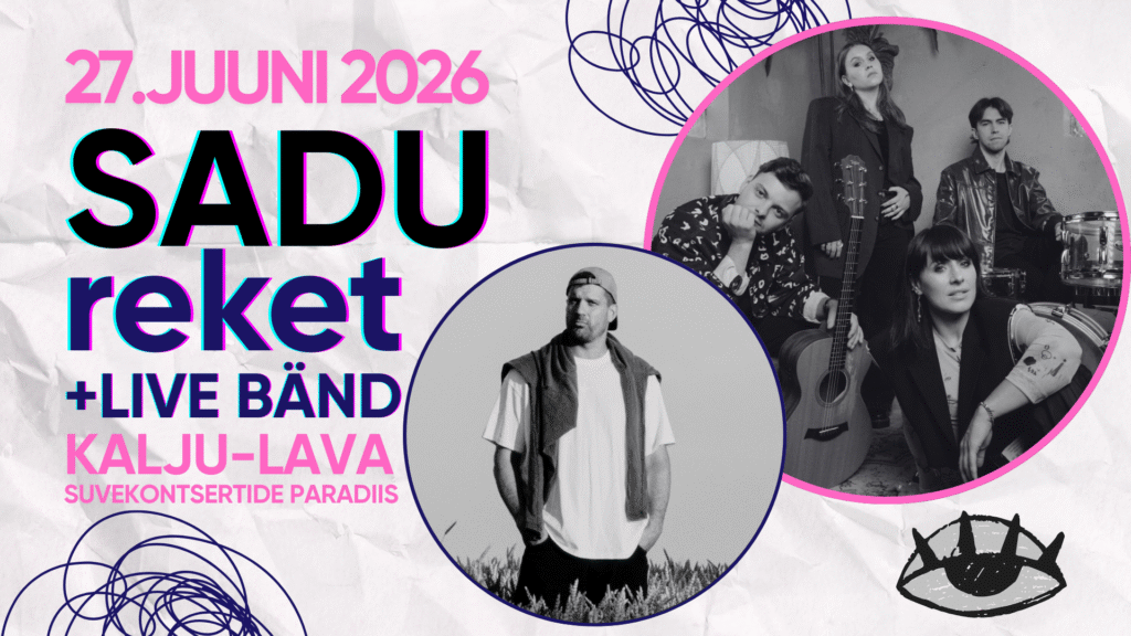 reket LIVE bändiga ja SADU bänd kontsert KAlju-laval - suvekontsertide paradiis Padisel
